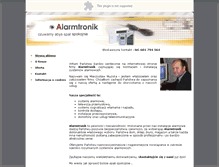 Tablet Screenshot of alarmtronik.pl